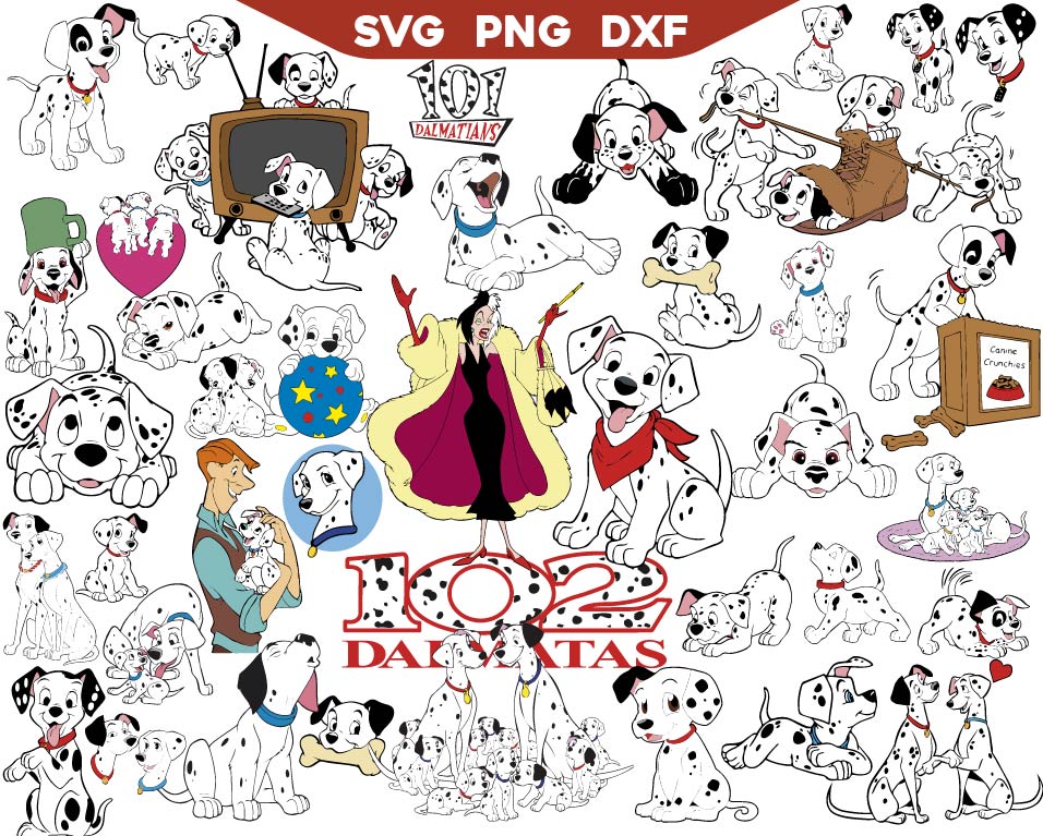 Dalmatians Svg Bundle | 101 Dalmatians Svg Bundle | AlyzKids