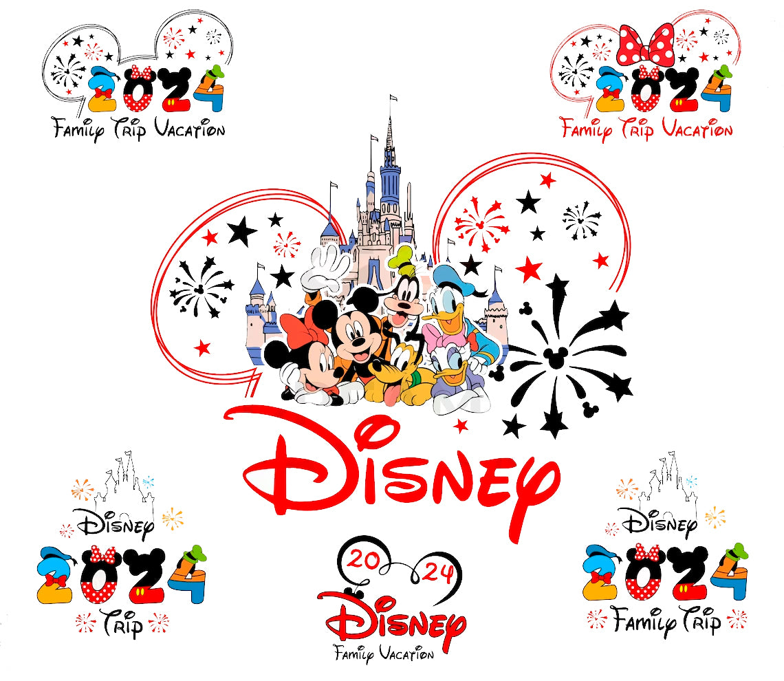 Bundle Disney Family Trip 2024 Svg Png, Mickey Vacation 2024 Svg