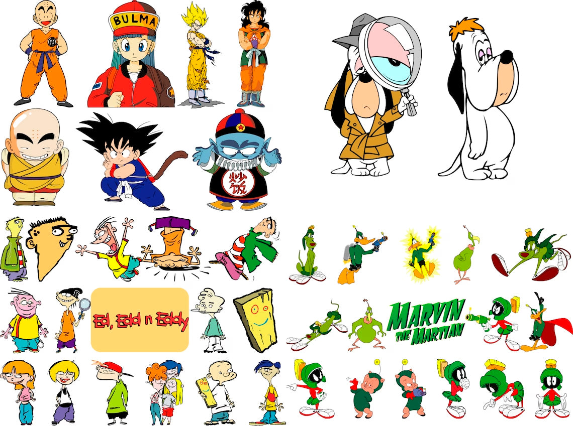 Mega Bundle Cartoon Movie Characters Svg Png 24000 Design