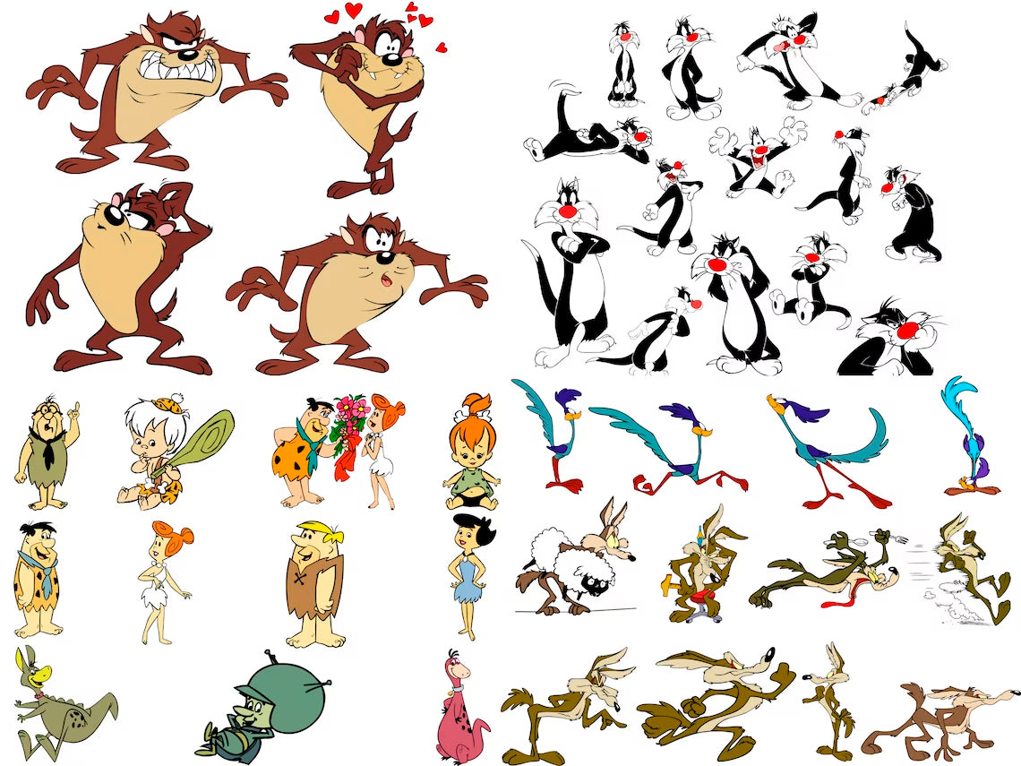 Mega Bundle Cartoon Movie Characters Svg Png 24000 Design