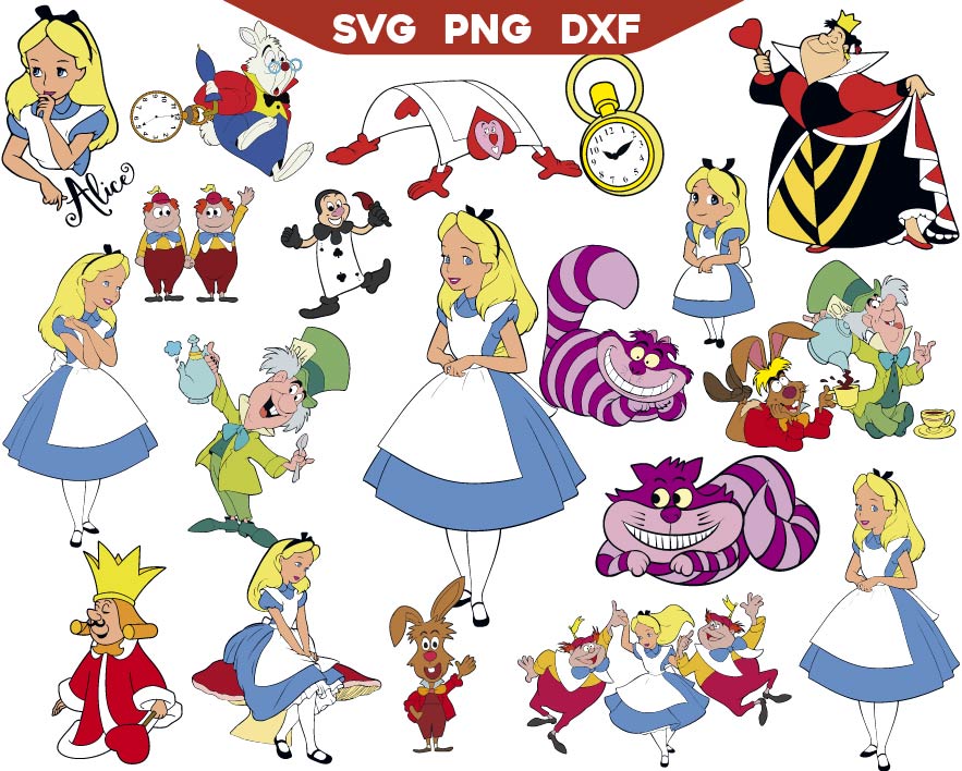 Queen of Hearts Svg | Alice in Wonderland Svg | AlyzKids