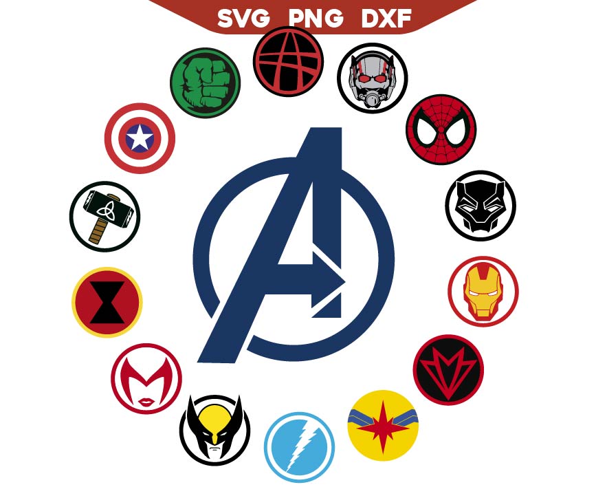 Avenger Design SVG | Avenger Design PNG | AlyzKids