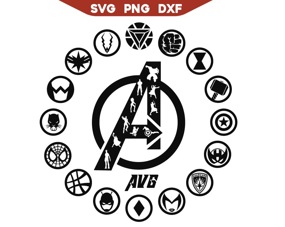 Avenger Design SVG | Avenger Design PNG | AlyzKids