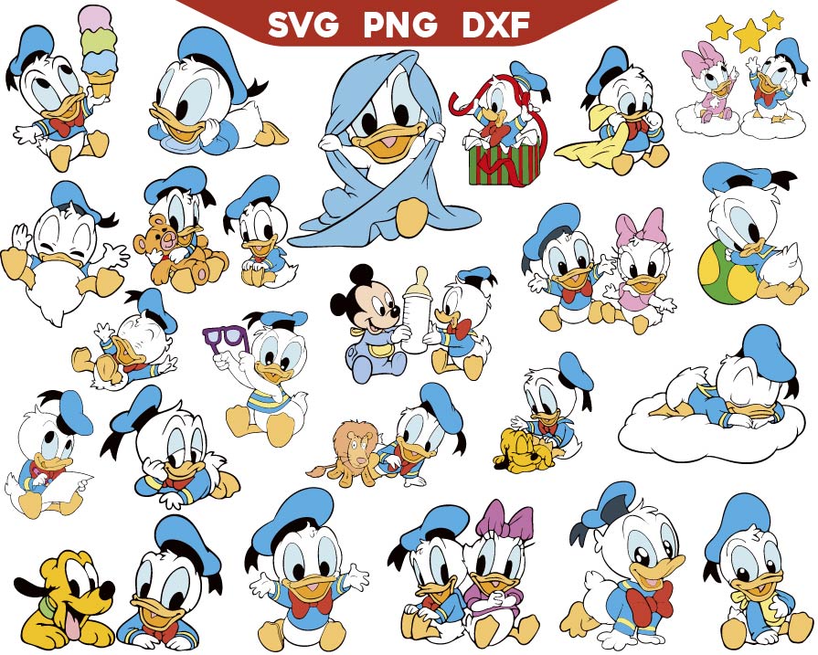 Donald Duck Svg Bundle | Duck Svg Bundle | AlyzKids