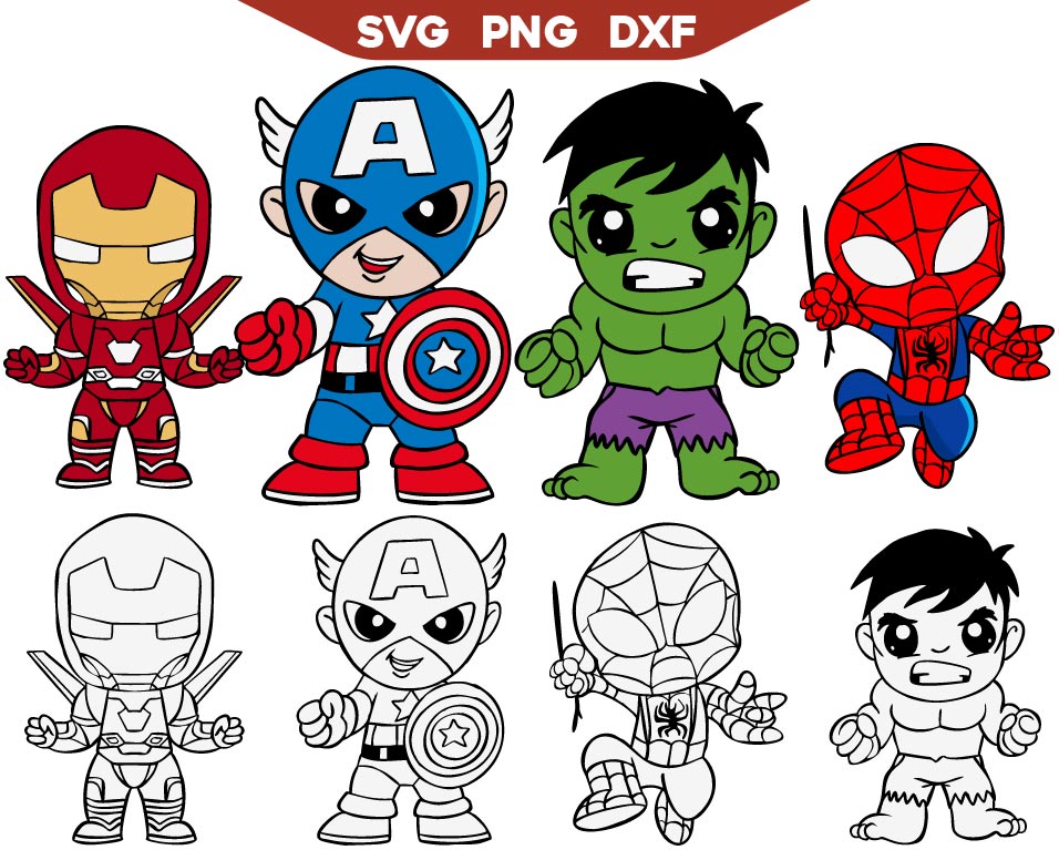 Baby Hero SVG Bundle | Hero SVG Bundle | AlyzKids