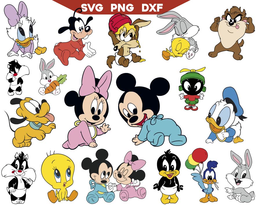 Baby Toons Svg, Baby Mouse Svg, Mouse svg Bundle 