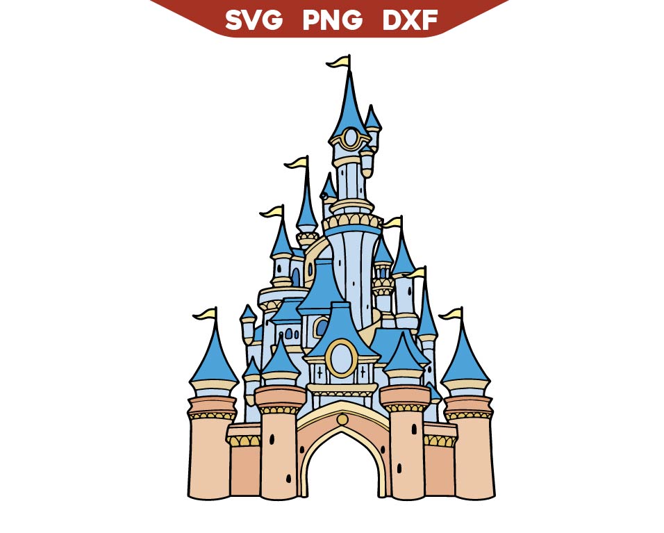 Beautiful Magic Kingdom Blue Svg, Disney Castle Svg Png