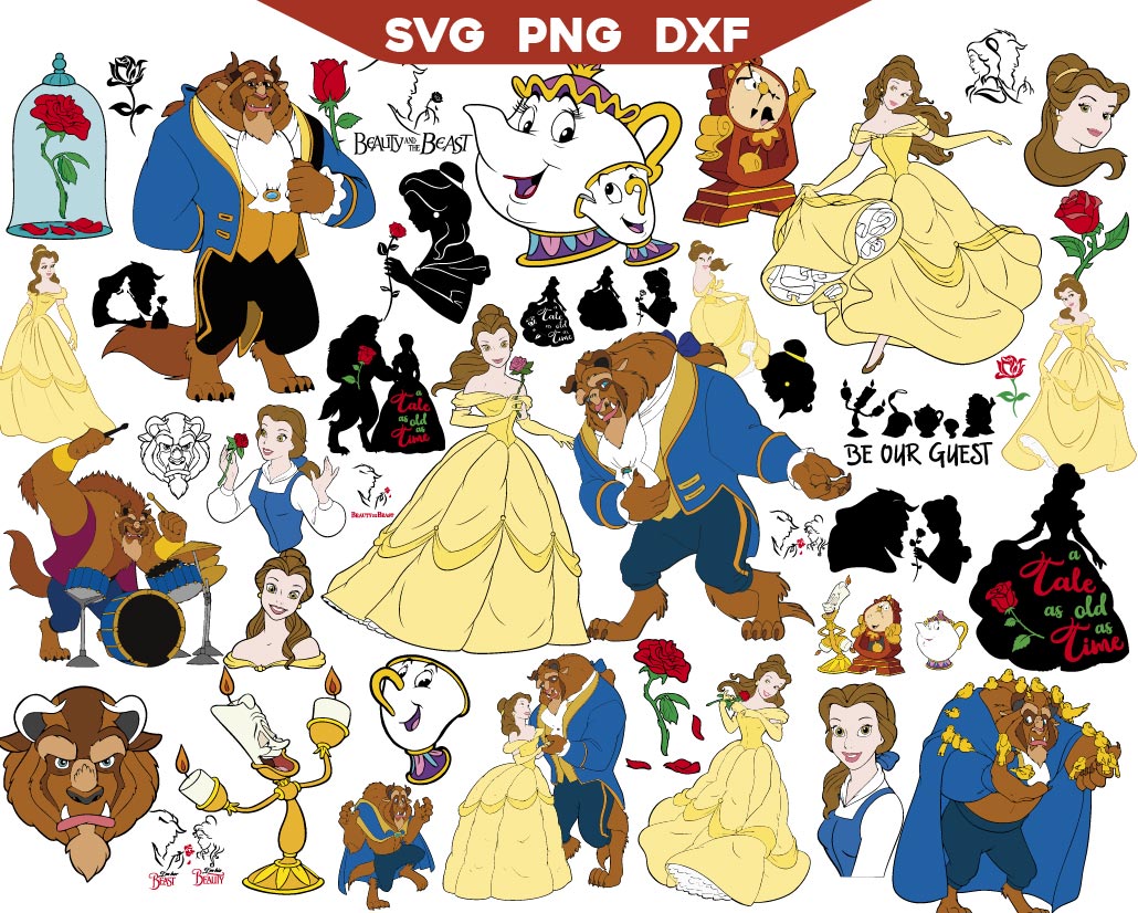 Beauty and The Beast Svg Bundle