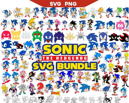 Blue Runner Hedgehog Svg Bundle