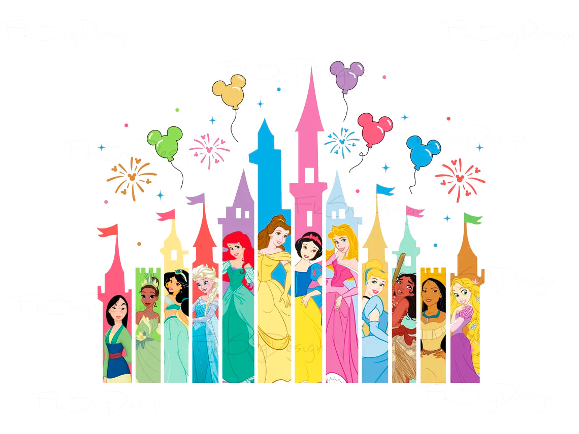 Bundle Disney Princess Castle Png, Magic Kingdom Princess Png