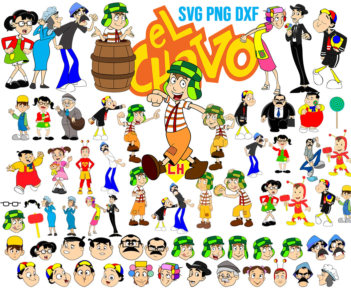 Bundle El Chavo del Ocho Png Svg, El Chavo Friends Svg – AlyzKids