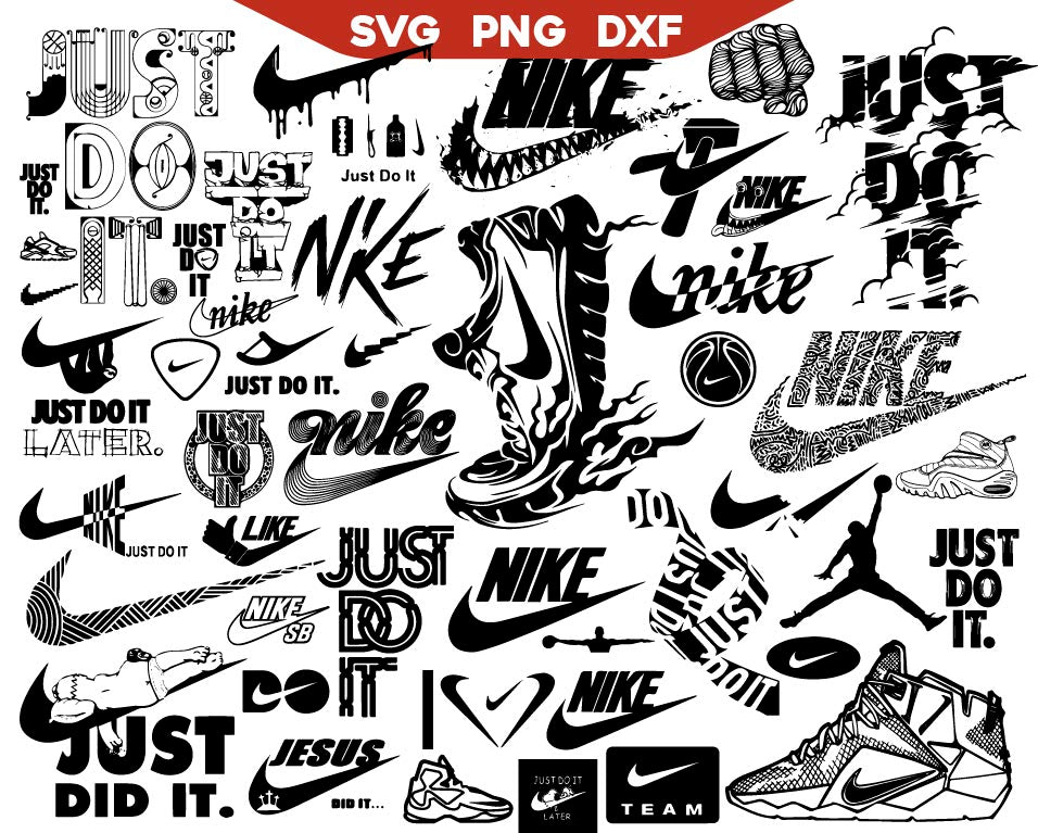 Bundle Logo Fashion Brand Svg, Just Do It Svg, Shoes Brands Svg