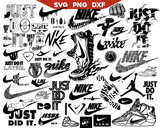 Bundle Logo Fashion Brand Svg, Just Do It Svg, Shoes Brands Svg