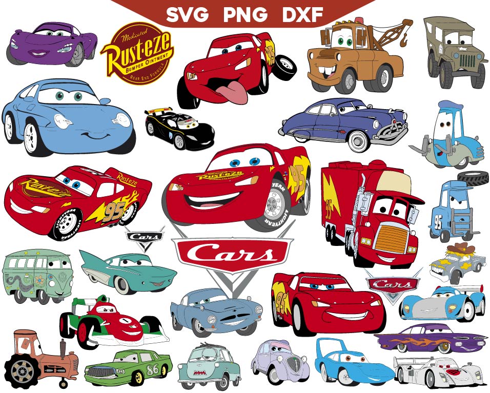 Disney Cars Svg Bundle, McQueen Svg Png