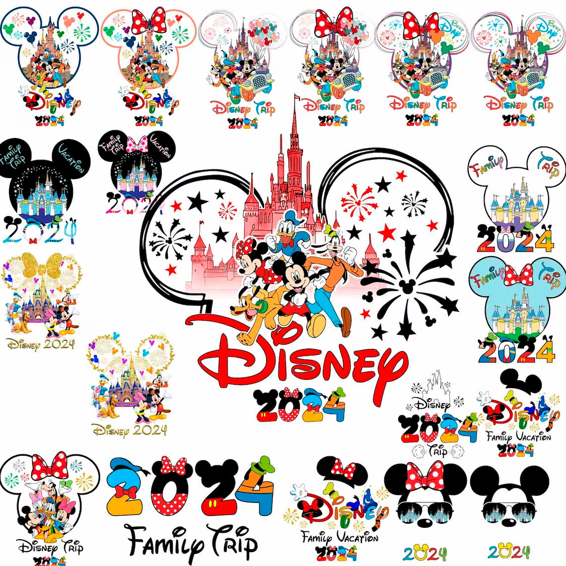 Bundle 22 Disney Family Trip 2024 Svg Png, Mickey Vacation Svg