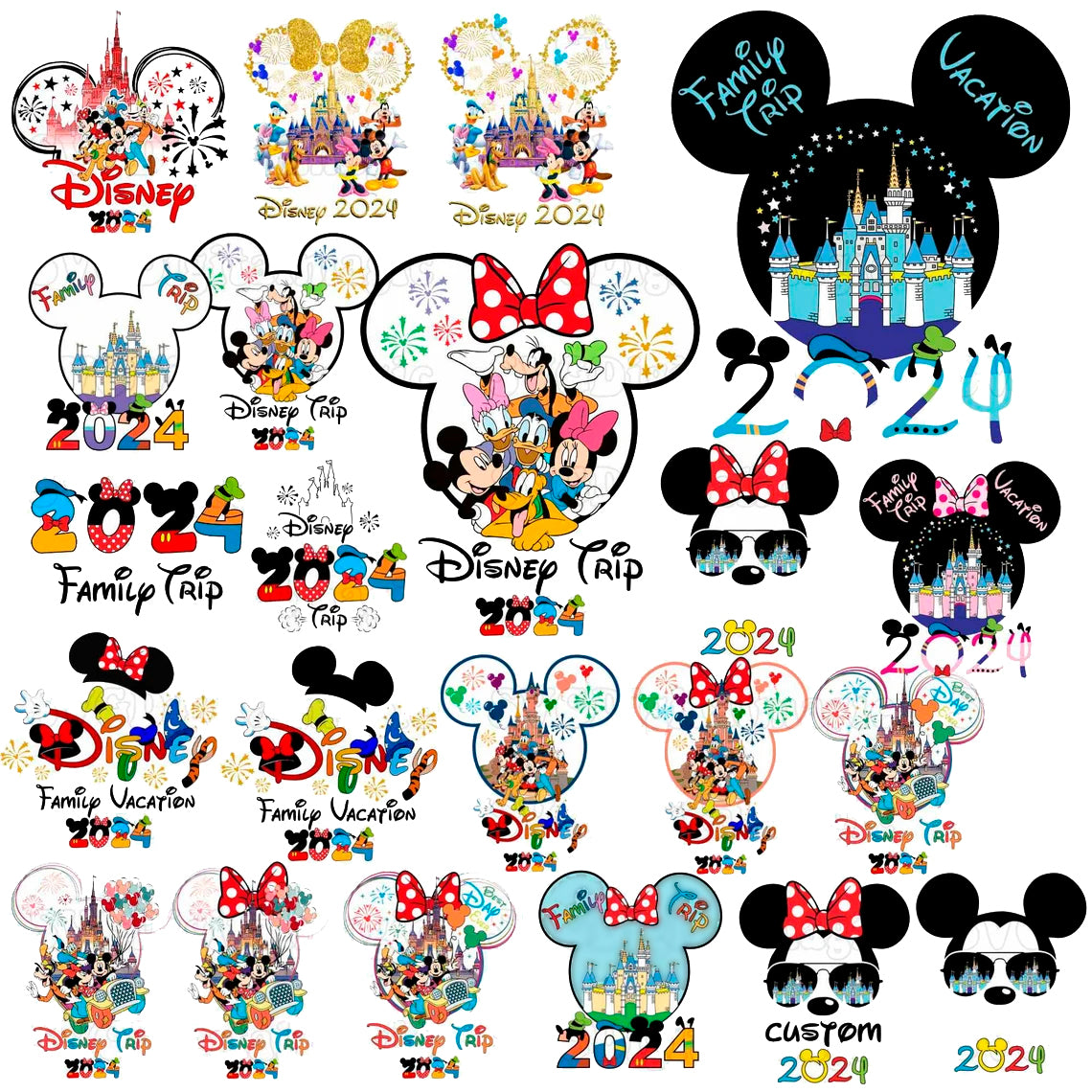 Bundle 22 Disney Family Trip 2024 Svg Png, Mickey Vacation Svg