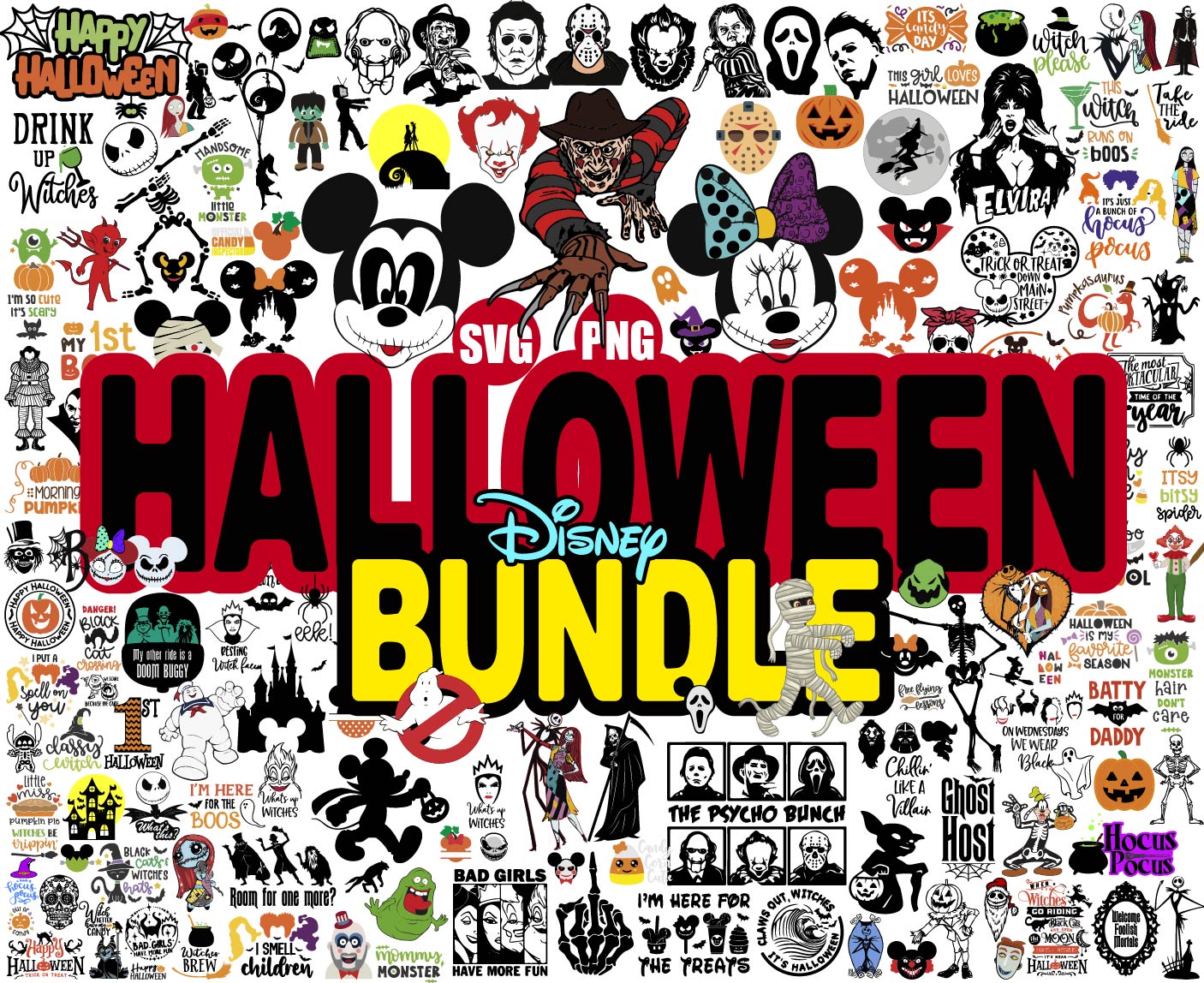 Disney Halloween Svg Bundle