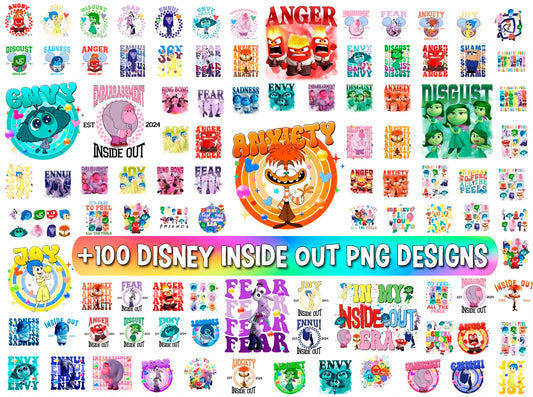 Disney Inside Out 2 Svg, It's Okay To Feel All The Feels Png