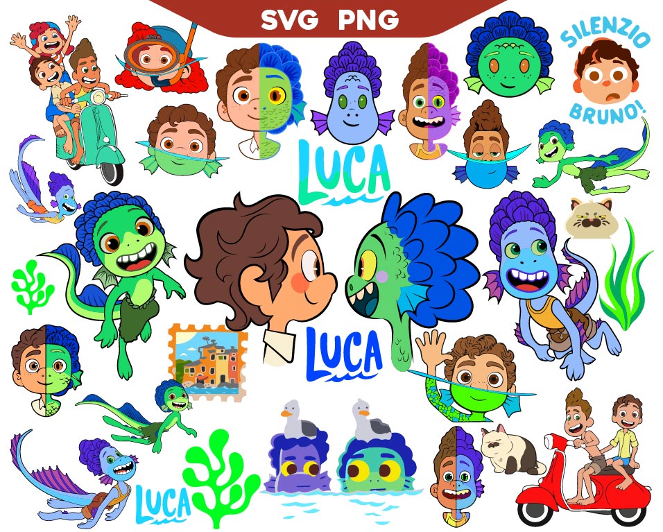 Disney Luca Svg Bundle