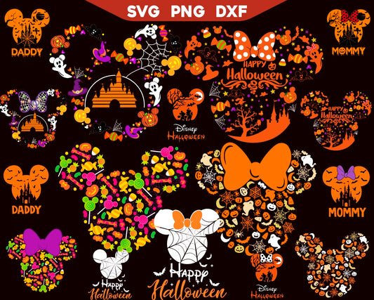 Disney Mouse Halloween Svg Bundle, Halloween Party Svg