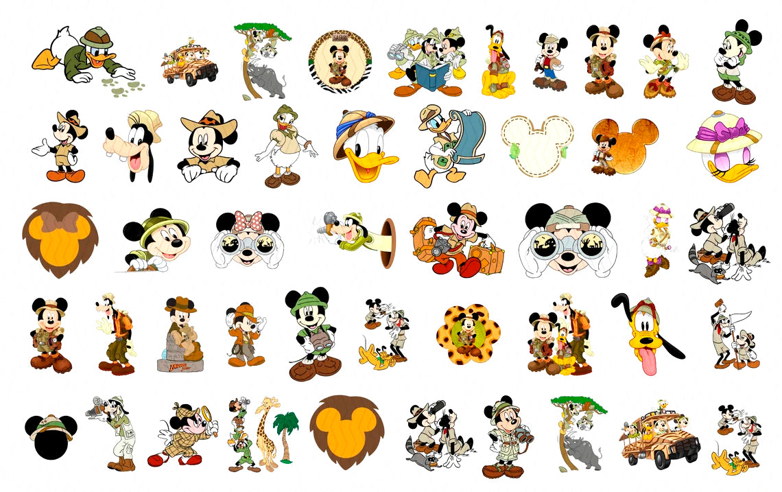 Disney Safari Png Animal Kingdom Png Mickey Lets Get Wild Png