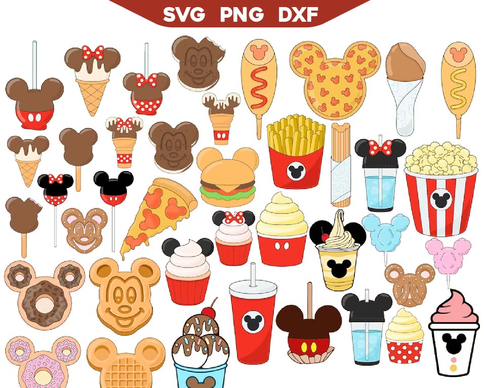 Disney Snack Goals Svg Bundle