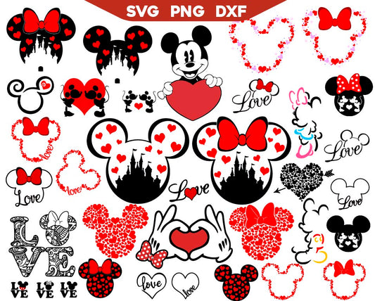 Disney Valentine's Day Svg Bundle