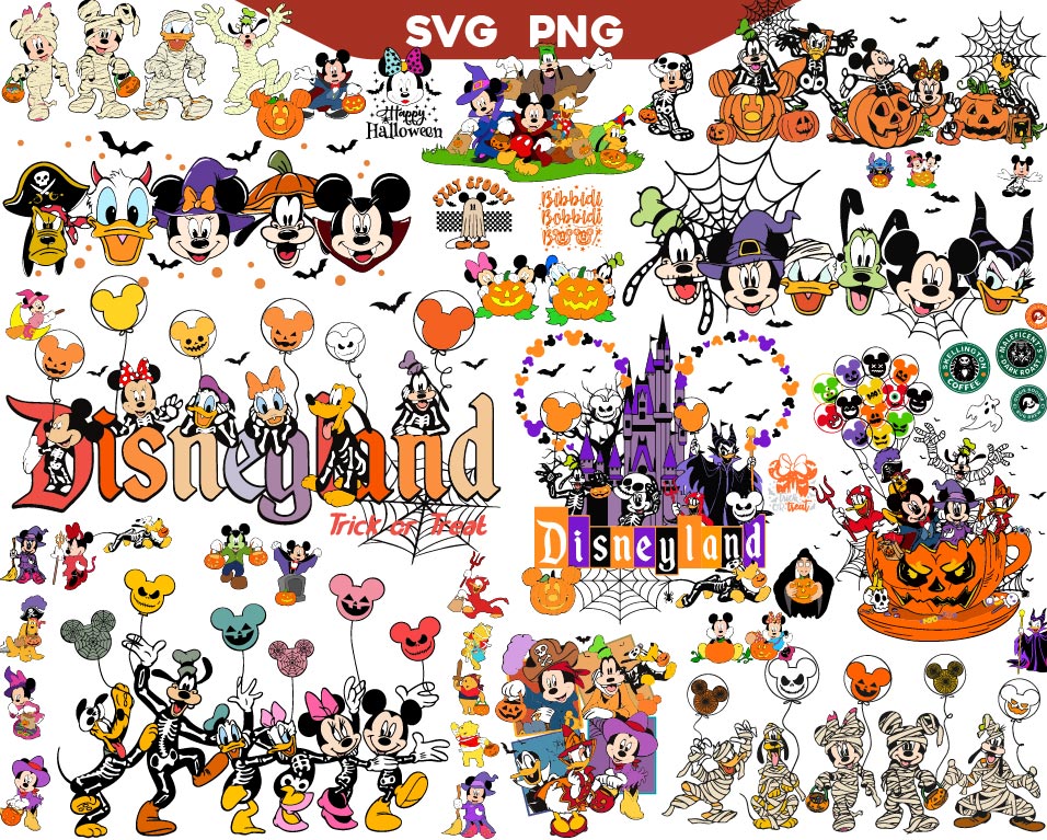 Disneyland Halloween Svg Bundle