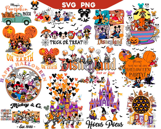 Disneyland Halloween Svg Bundle, Mickey Halloween Svg