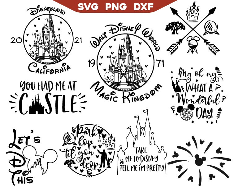 Disneyland Svg, Magic Kingdom Svg