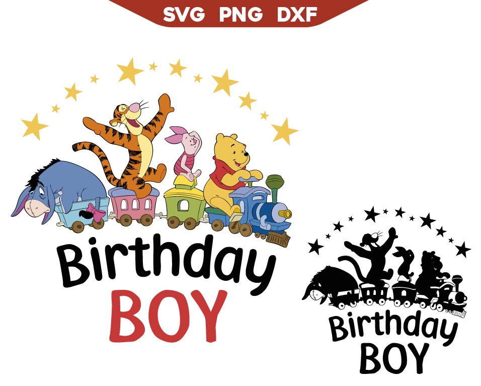 Friends Winnie The Pooh Birthday Svg Png