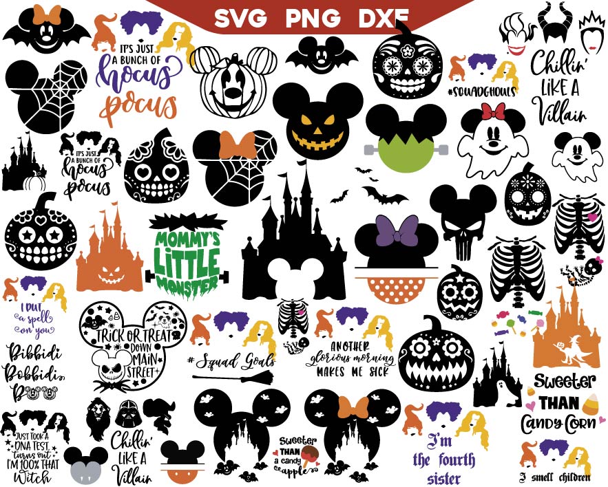 Halloween Mouse Svg Bundle, Halloween Masquerade Svg