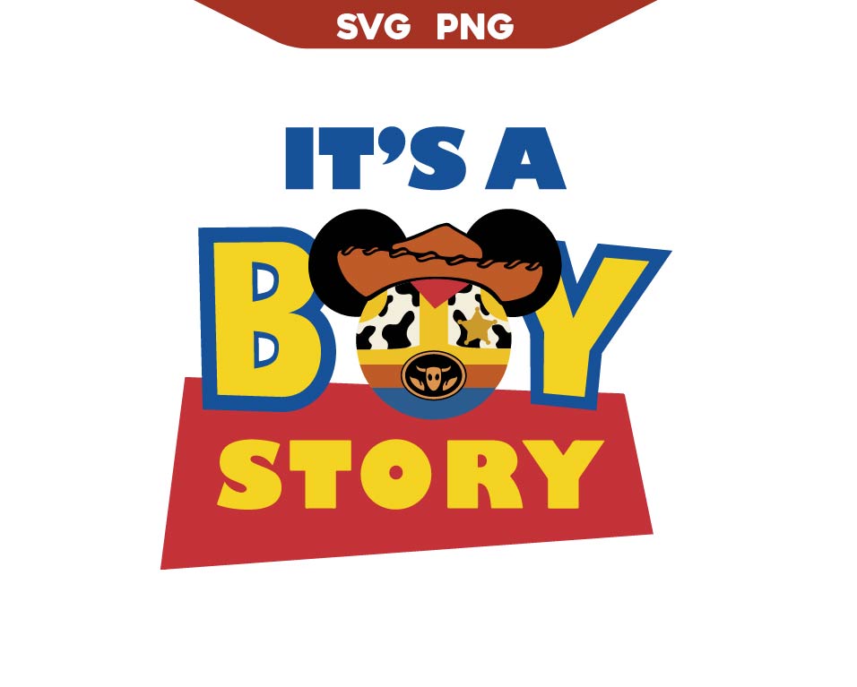 It's A Boy Toy Story Svg, Toy Story Birthday Svg Png