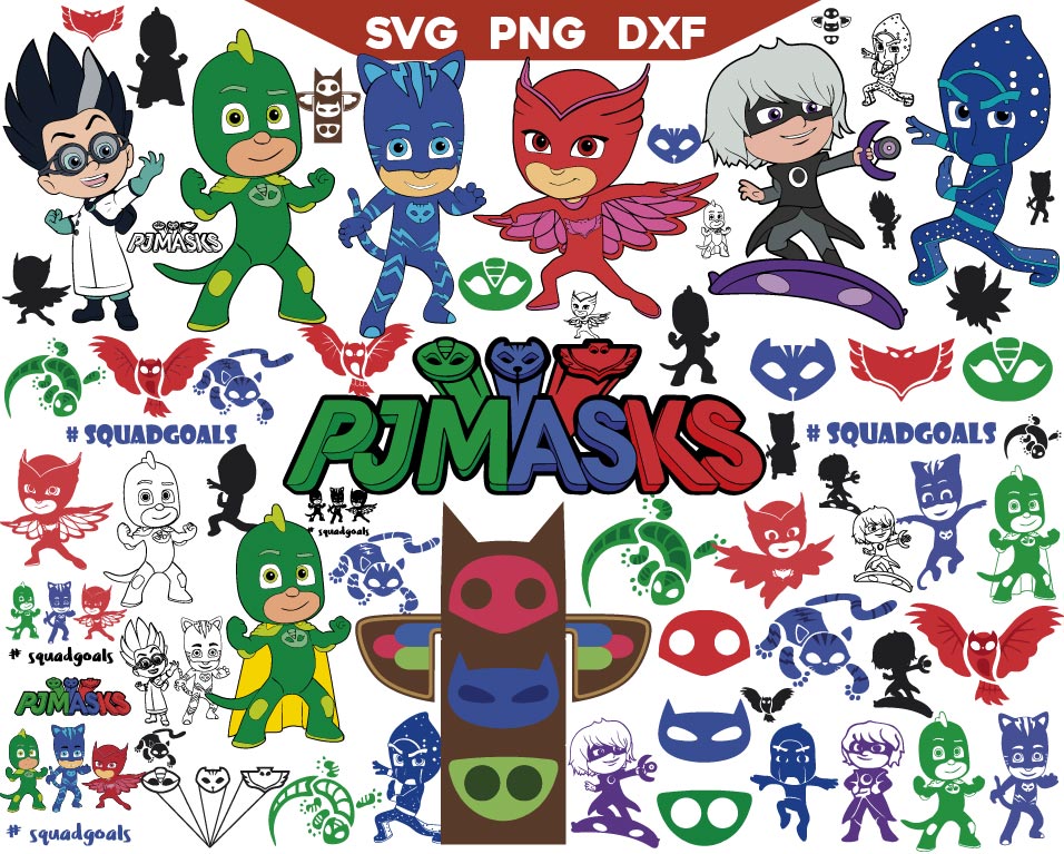 Kids Masked Heroes Svg Bundle