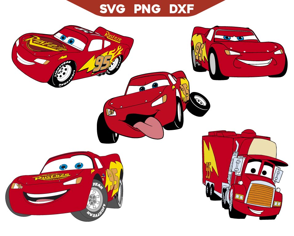 Lightning McQueen Svg Bundle