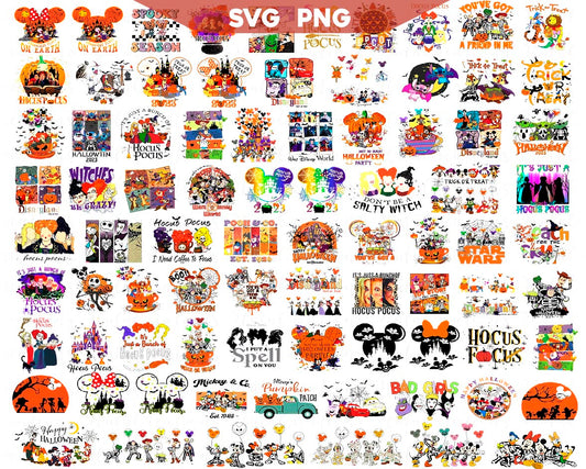 Mega Bundle Disney Halloween Png Svg Design