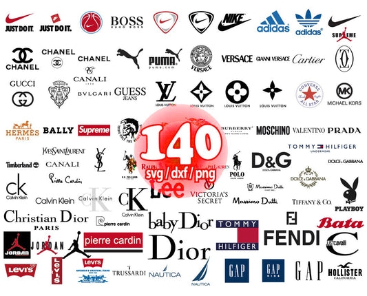 Mega Bundle Fashion Brands Svg Png, Luxury Brands Svg Design