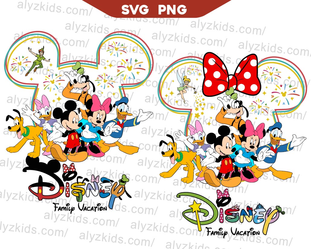 Mickey Family Vacation Svg, Minnie Mouse Squad Trip Svg Png – Alyzkids