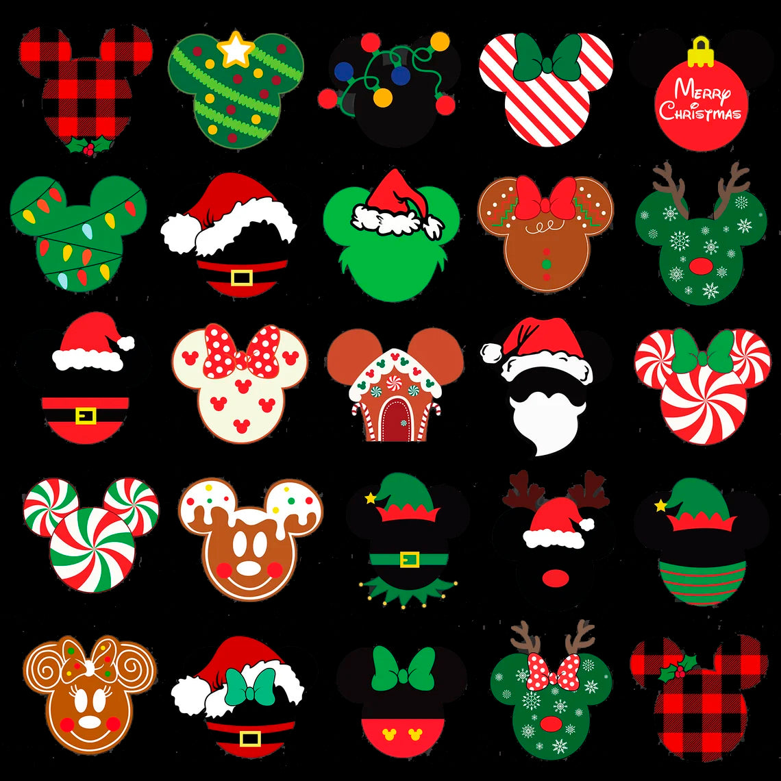 Mickey Christmas Character Svg Png, Disney Holiday Season Svg