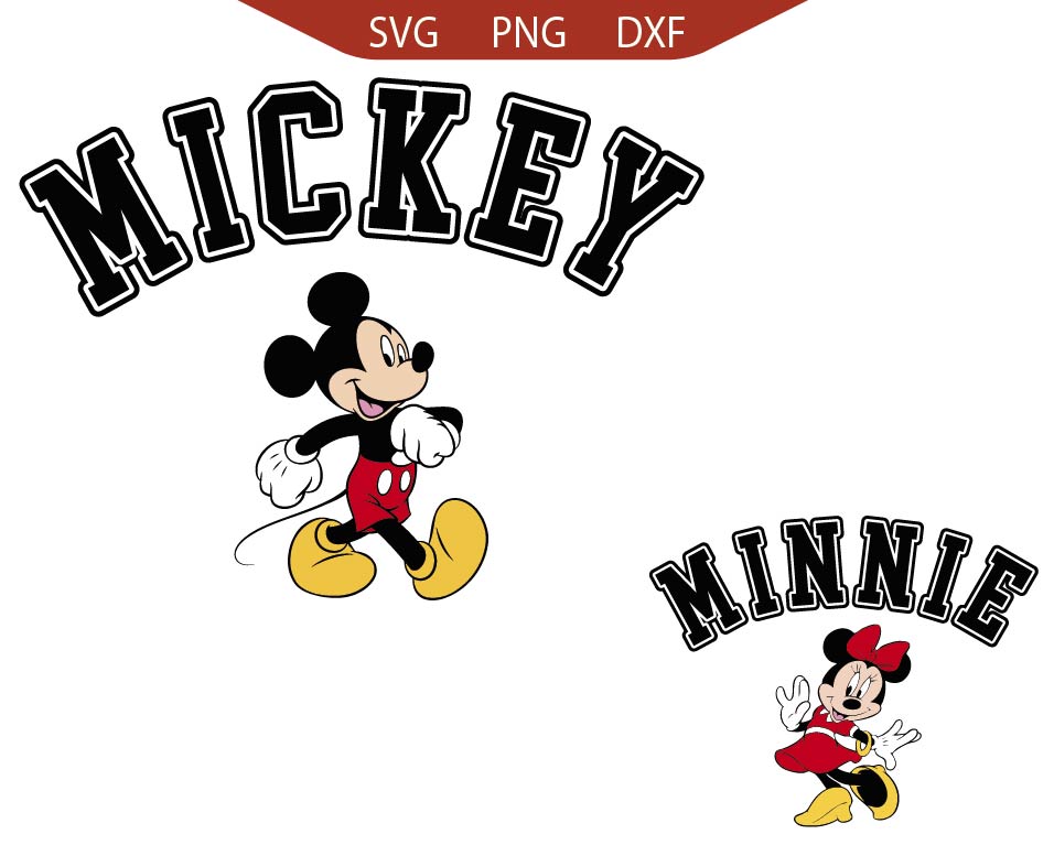 Mickey Minnie Mouse Svg Png