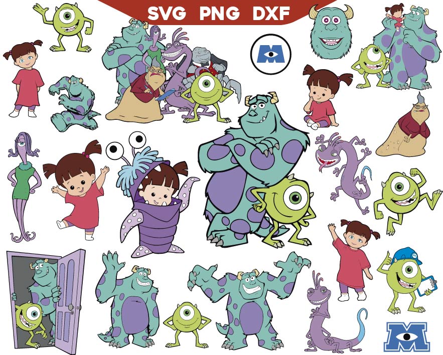 Monsters Inc Svg Bundle