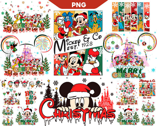 Mouse Christmas Holiday Png Bundle