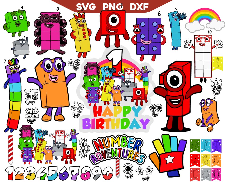 Number Blocks Svg Bundle – AlyzKids