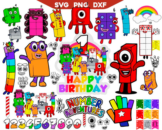 Number Blocks Svg Bundle