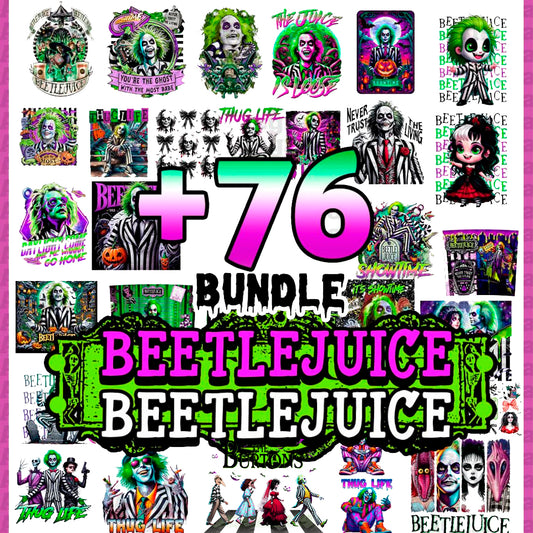 Pack Beetlejuice Png Design, The Burtons Png, Horror Movie Png