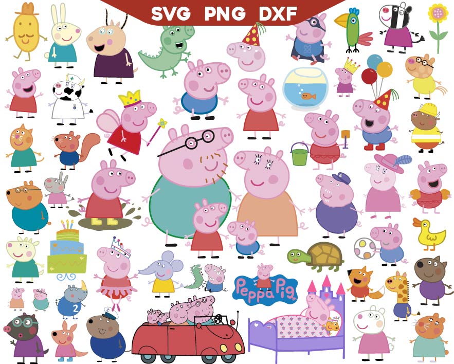 Pig Svg Bundle, Funny Little Pigs Svg