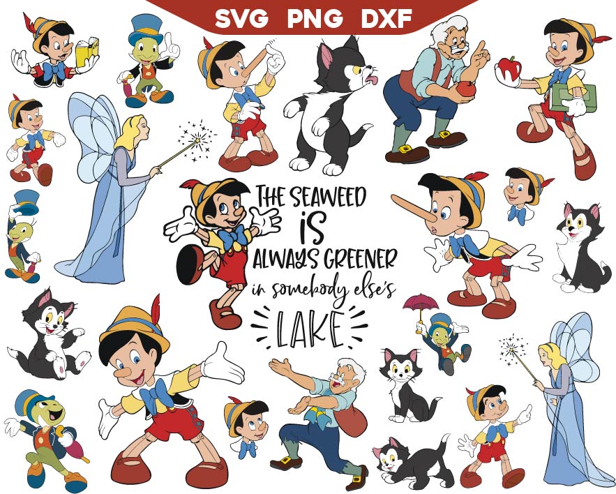 Pinocchio Svg Bundle, Geppetto Svg