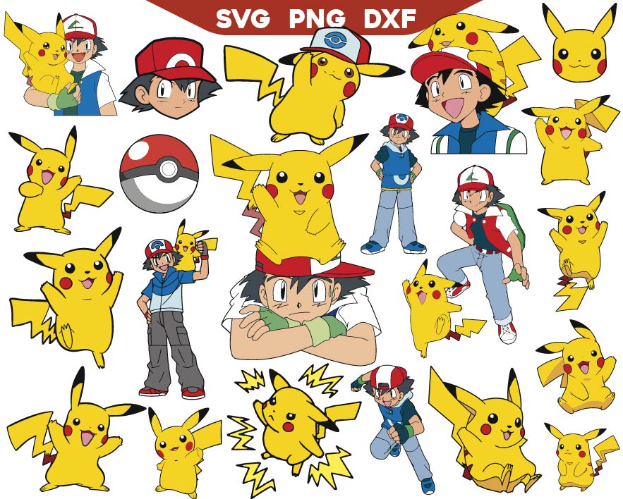 Poke Svg, Pika svg, Best Friend svg