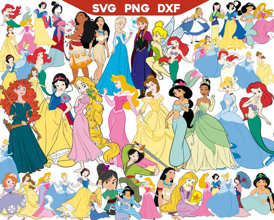 Princess Disney Svg Pack