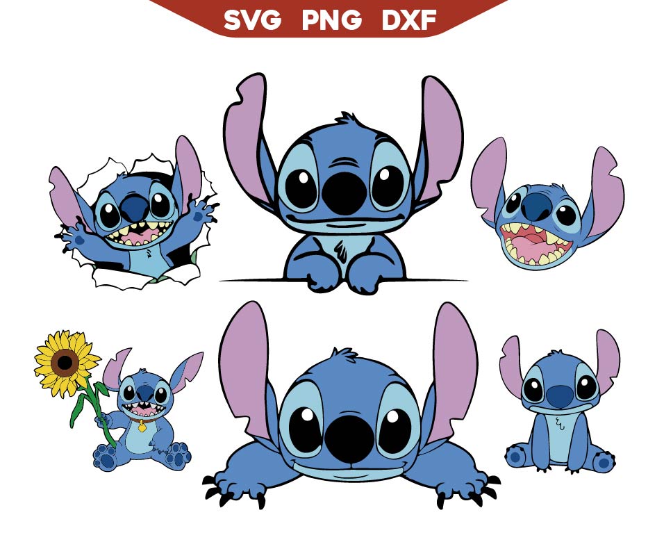 Stitch Peeking Svg Png – AlyzKids